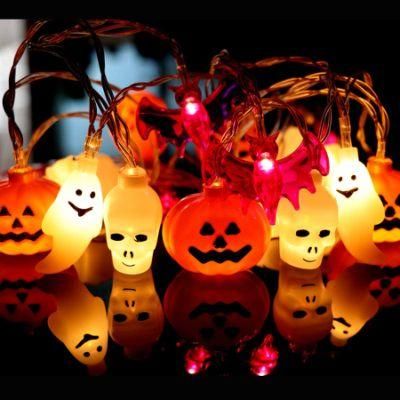 Pumpkin String Lights 10FT 40 LEDs Halloween Lights Battery Powered Decorative Lights for Thanksgiving Autumn Party Indoor Fall Outdoor Hall
