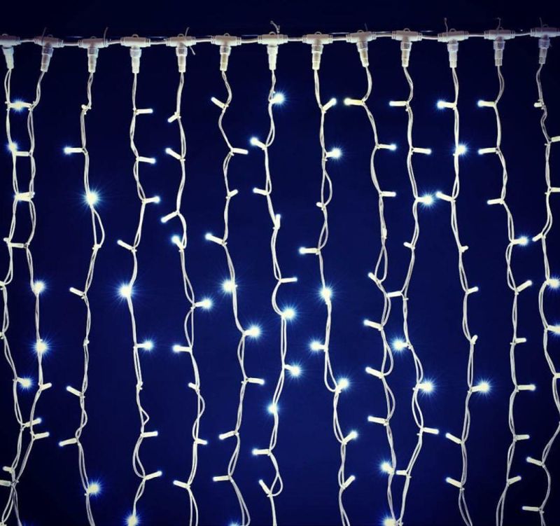 Christmas Wedding Lights Icicle High Power LED Mini Party String Light Waterfall Curtain