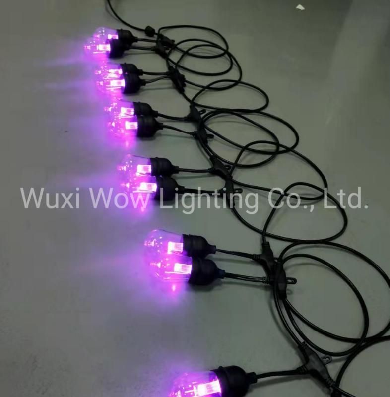 24FT 12 Lamp S14 RGBW SMD 5050 Magic Color LED Christmas Running Lamp String Christmas Light