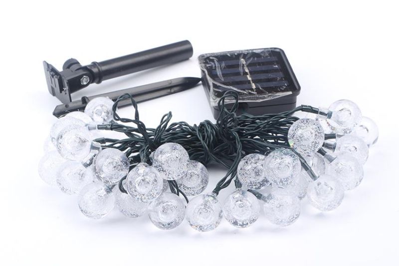 30 LED Solar Crystal Ball String Light for Patio/Garden/Party/Wedding Decoration