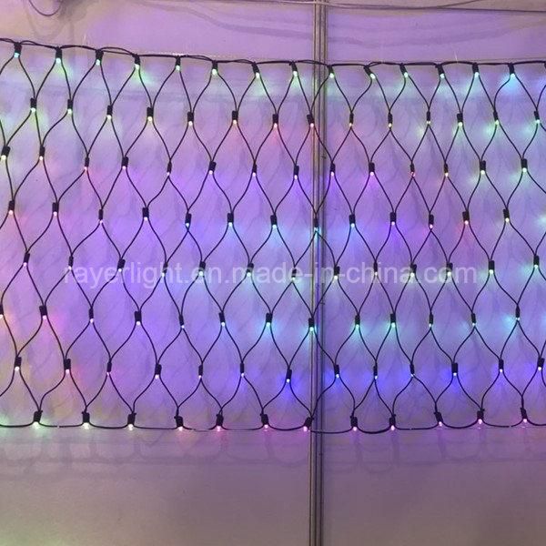 Christmas Outdoor Lighting Project Programmed LED Net Lights