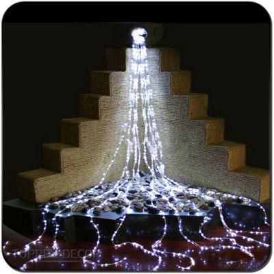 Toprex Decor Wholesale Factory Price Customizable LED Waterfall Curtain Christmas Lights with Main Cord for Christmas Decoration