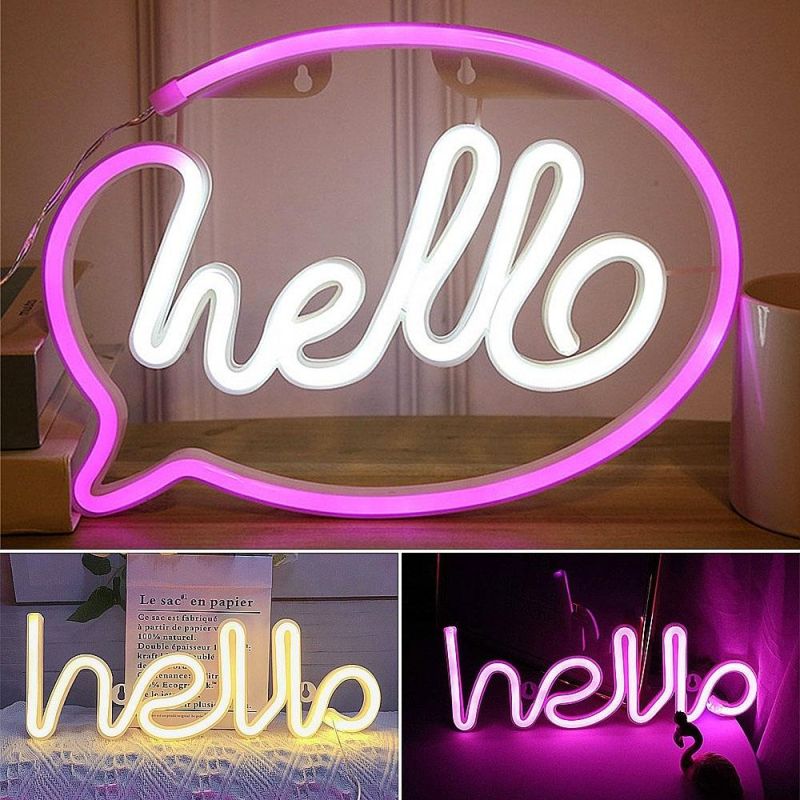 Hot Sale Sample Available Popular Fashion Waterproof Acrylic LED Neon Flex Strip Neon Sign Custom