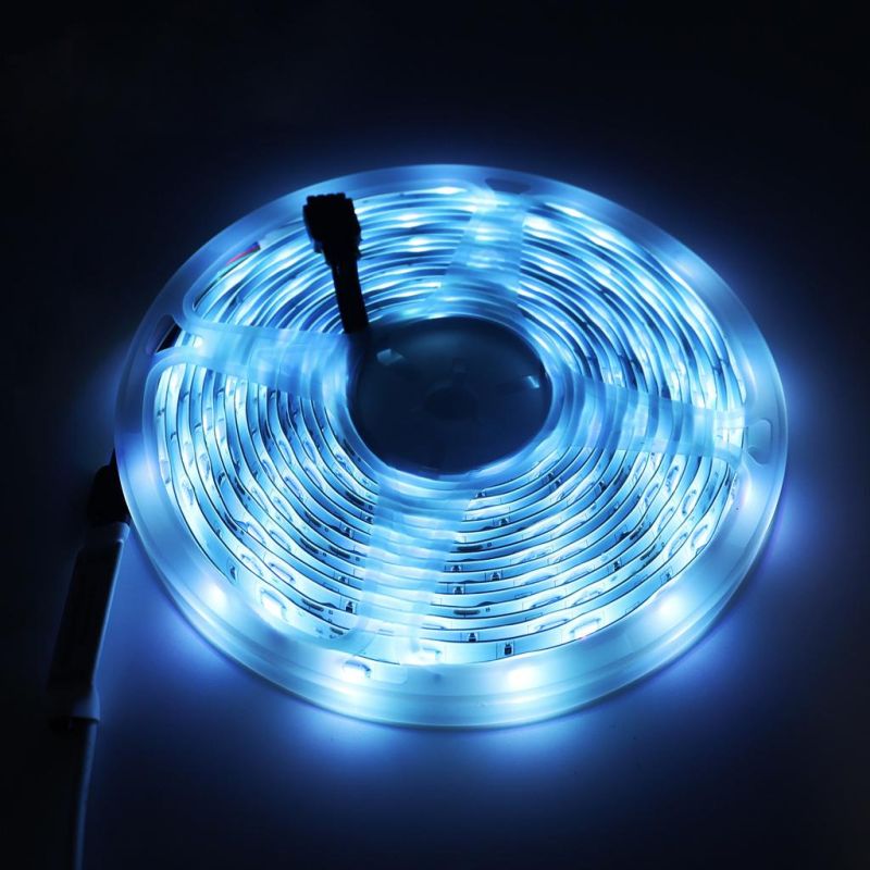 LED Strip Lights RGB Color Changing Strips Lights with Remote Control SMD 5050 Multi-Color Lights for Home 30PCS/M 5m/Roll IP65