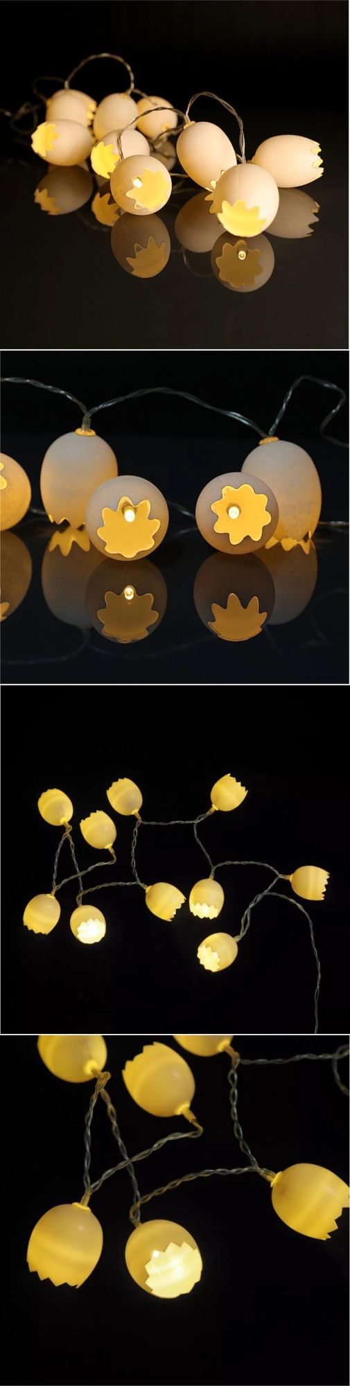 Wholesale Gift Egg Pattern Romantic Battery Operation LED String Light