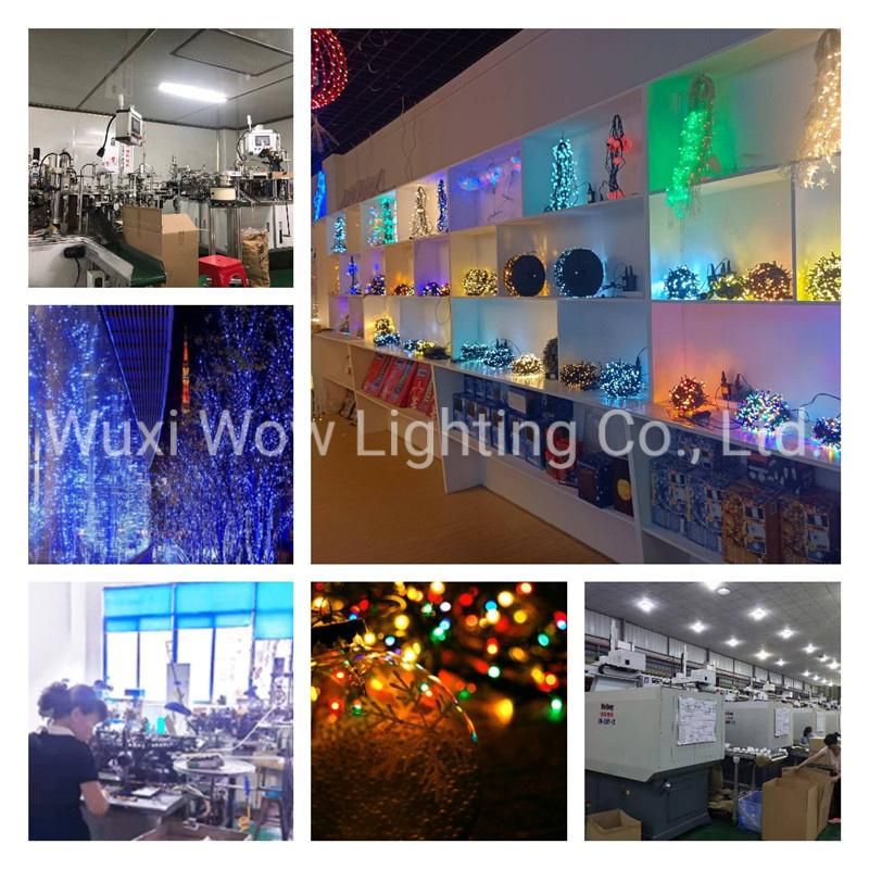 300 LED 4m X 2m Mesh Light Outdoor Net Lights Mains Powered Multi-Colour Christmas Garden Fairy Lights for Patio Gazebo Conservatory Roof Bushes Christmas Tree