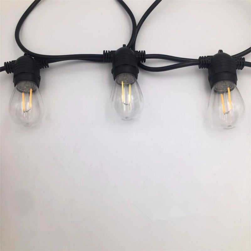 LED Commercial Grade Outdoor String Lights with IP68 waterproof for Holiday Wedding Party Lighting