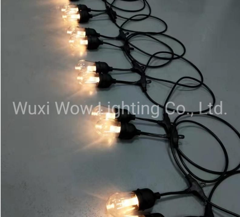 24FT 12 Lamp S14 RGBW SMD 5050 Magic Color LED Christmas Running Lamp String Christmas Light