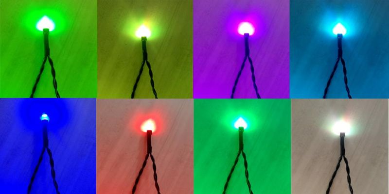 Twinkle Star 200 LED Christmas String Lights RGB Changing 12 Functional Mini Lights with Remote Timer Black Wire for Xmas Tree Wedding Party Holiday Decoration