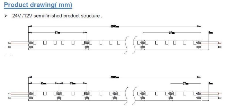 Side Light Manufacturer 120LEDs/Meter LED Flexible Neon Strip