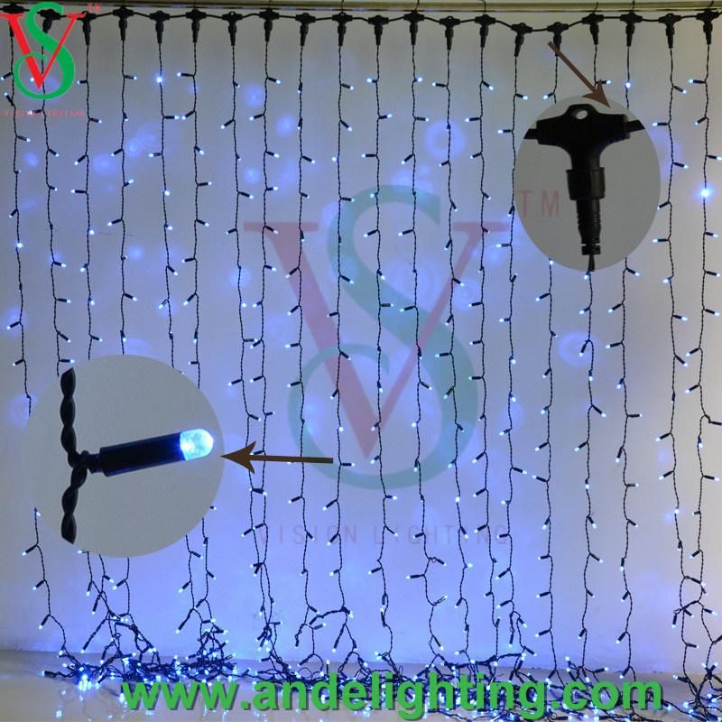 Waterproof Copper Wire Connectable LED Curtain Lights for Outdoor Decoration
