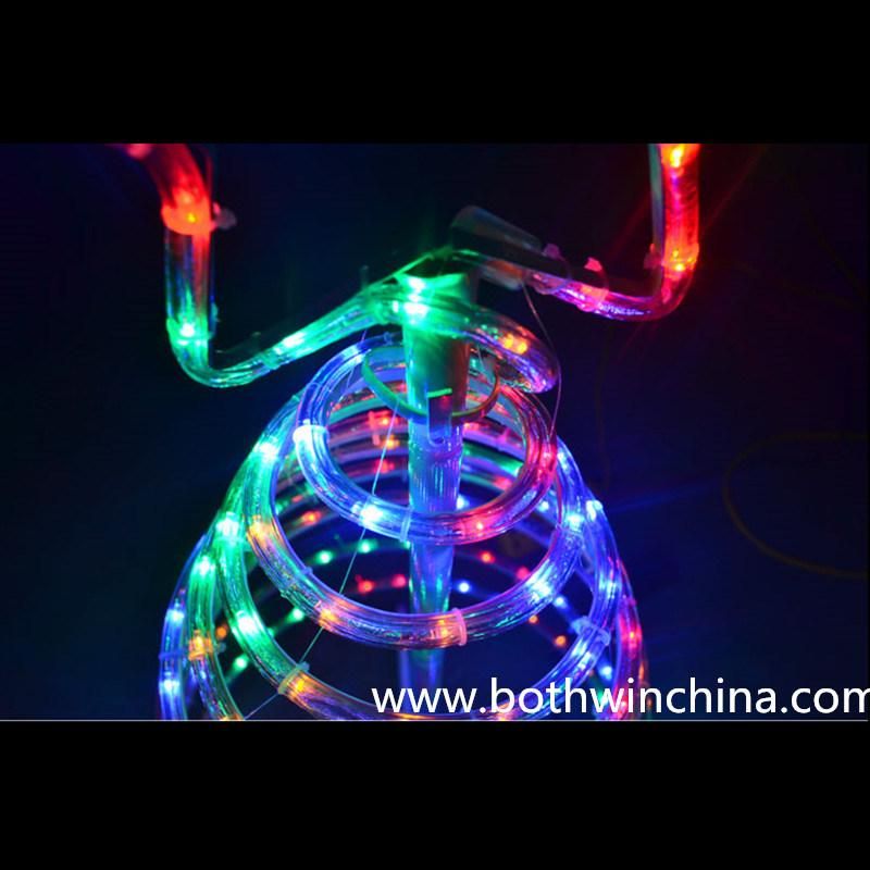 Christmas LED Rope Spiral Tree Lights with CE RoHS SGS