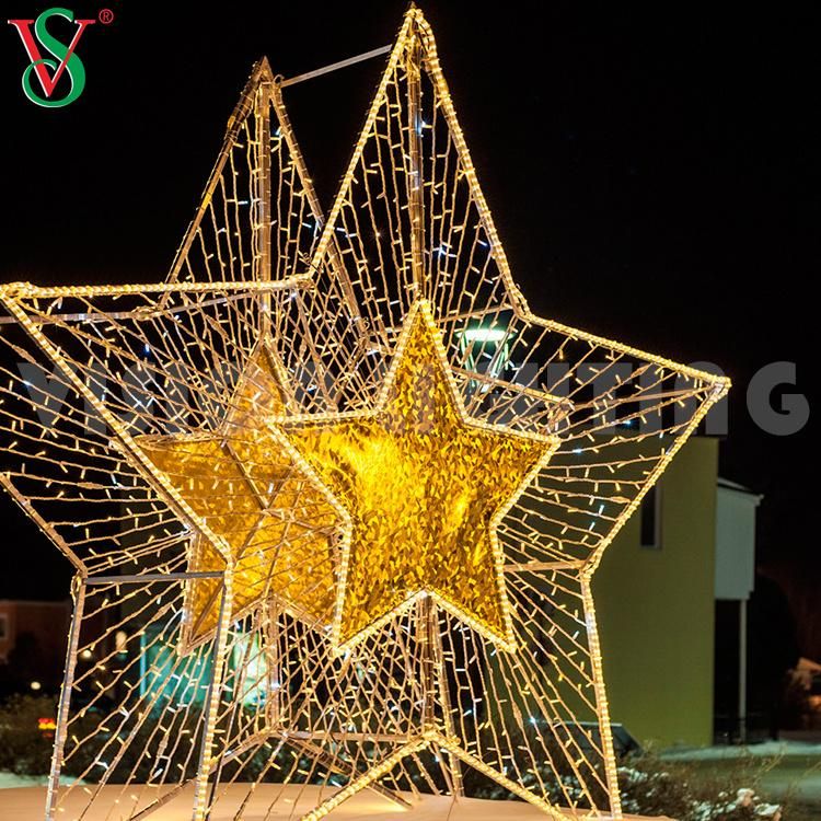 Christmas Shopping Mall Decorative LED Star Lights
