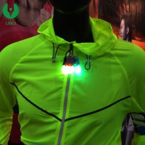 Outside Safety LED Zipper Light for Night Running with Clip Can Custom Logo, LED Pet Light