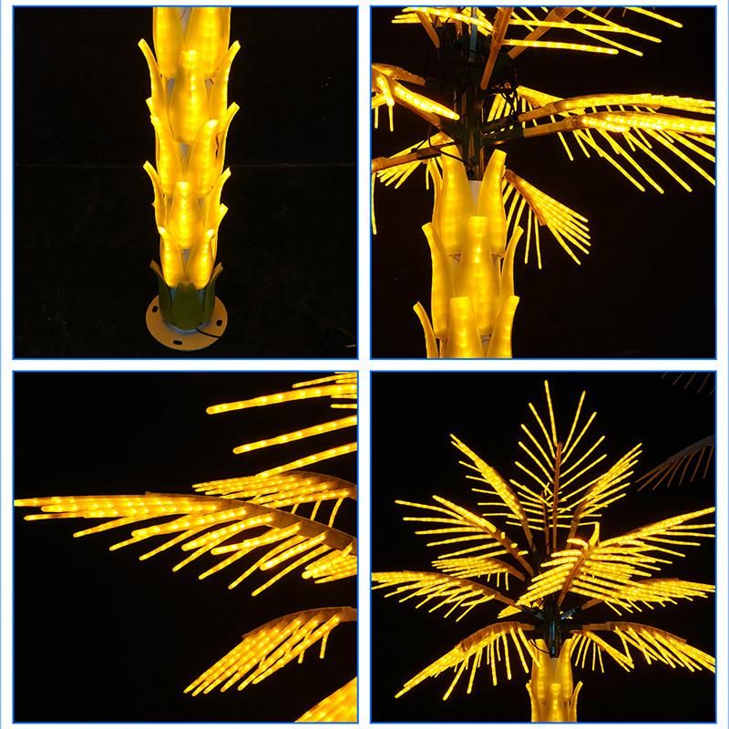 Event Decor Wedding Quality Artificial Landscaping LED Lights Palm Tree