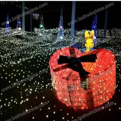 Red Gift Box LED Christmas Light for Festival Decorating