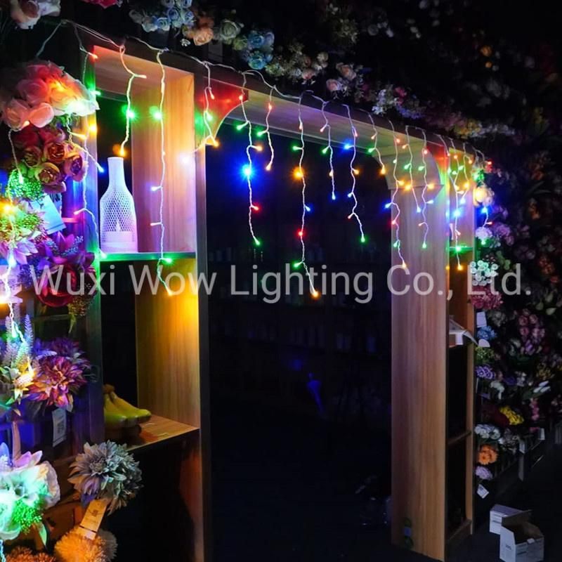 Icicle Light 300 LED 9 Meters Icicle Style String Lights Christmas Lights Connectable 8 Lighting Modes Multifunction Plug in for Christmas Garden Patio