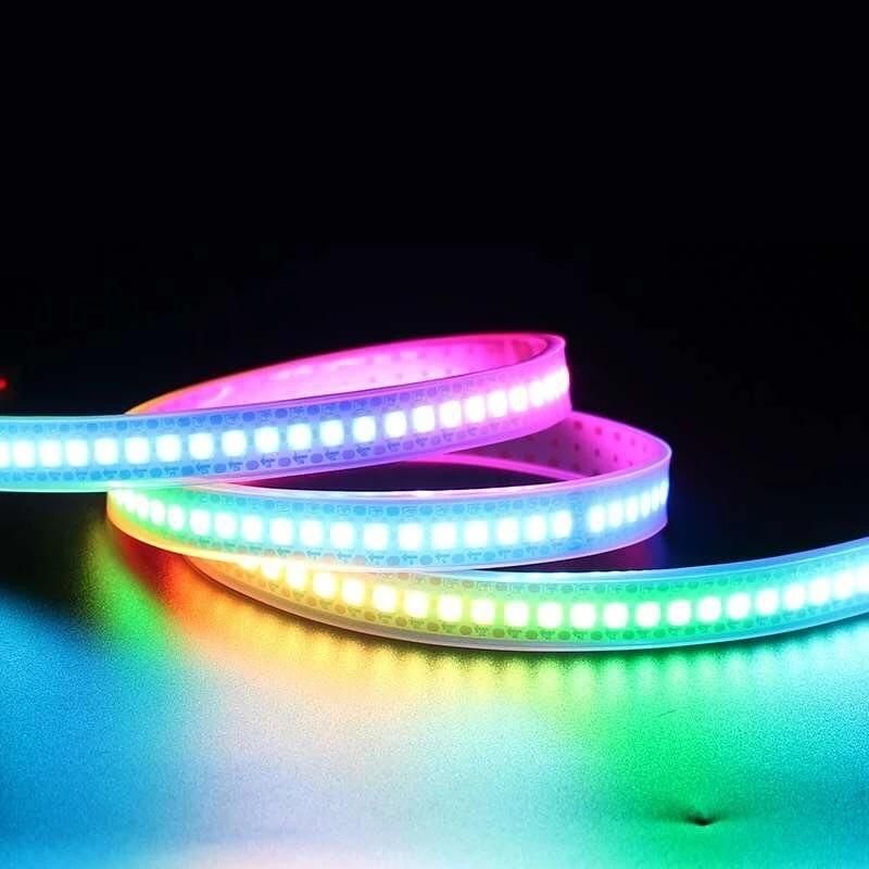 LED Pixel Strip Light DC 5V Ws2812 Ws2812b Individually Addressable RGB Smart Pixels Strip 2812 IC Waterproof