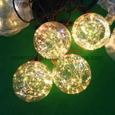 LED 15cm Decorative Lights Fancy Christmas Ball Light for Outdoor Christmas Ornament