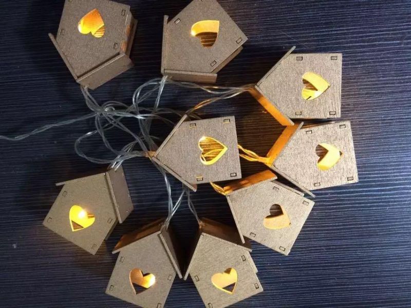 LED String Lights with Different Covers House