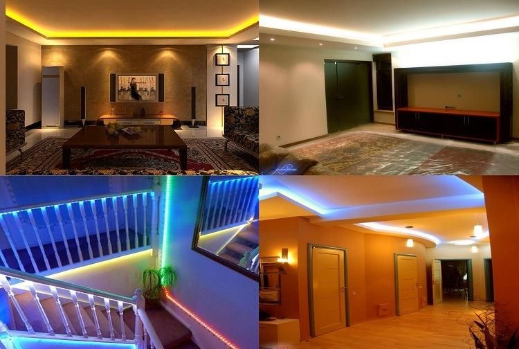 DC12V/24V 4.8watt 5meters Per Roll White /Blue/Yellow/Red Color 2835 SMD LED Strip