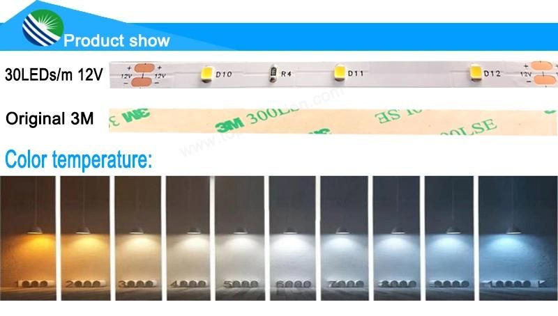 Decoration Light SMD2835 LED Lighting Strip 30LEDs/M 12V 6W