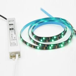 60LED RGB 12V 24V LED Strip Light IP65 Outdoor Christmas Lighting with Power Supply