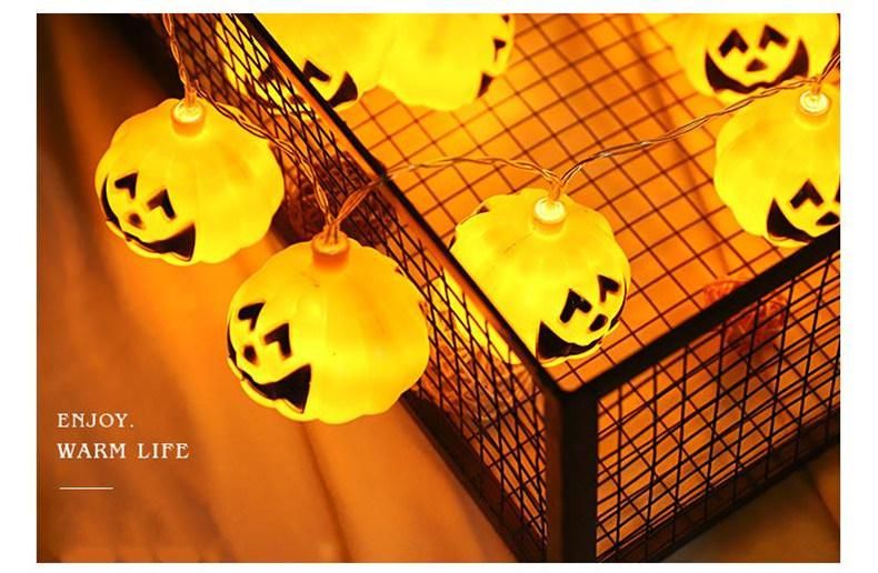 Outdoor Decorative Lamp Pumpkin Shaped Fashion Battery Lamp String