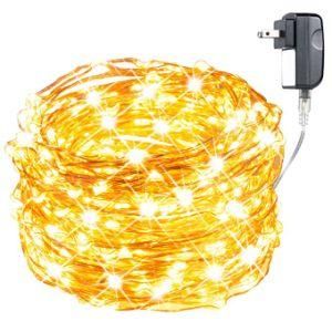 Warm White Color Led&prime;s - 20FT LED String Light with 120