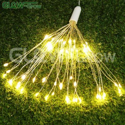 Warm White LED Copper Wire Starburst Christmas Fairy String Light for Wedding Party Christmas Garden Patio Home Holiday Decoration