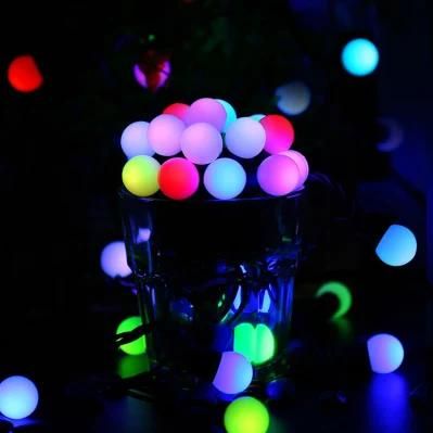 Seven Color Self-Finishing PVC Ball String Light