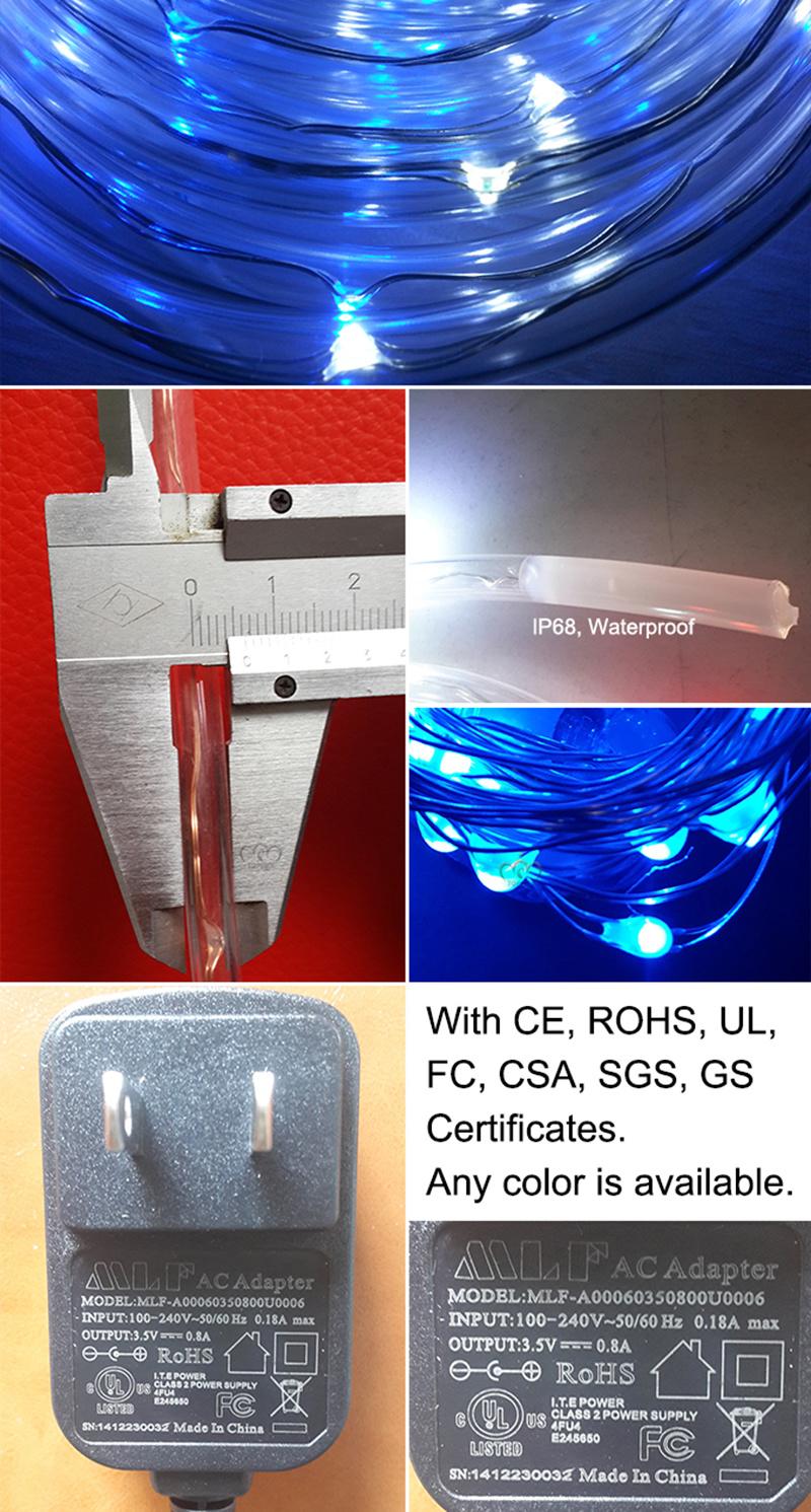 Decorative Lighting Fancy Lights Flexible Tube LED Light for Camping