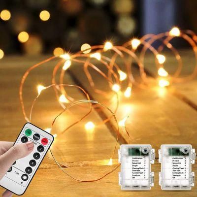 Remote Control Fairy Lights Battery Timer String Copper Wire LED String Light