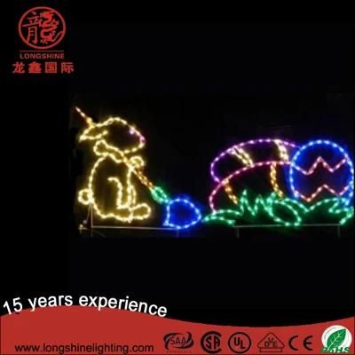 LED Easter Bunny Rabbit Motif Lamp Decoration Light