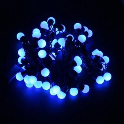 Blue Color Globe String Light for Garden Party Decoration