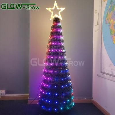 RGB Color Changing LED Christmas Decoration Gift Christmas Party Office Building Lobby Outside The Garden Corridor LED Pixel Tree
