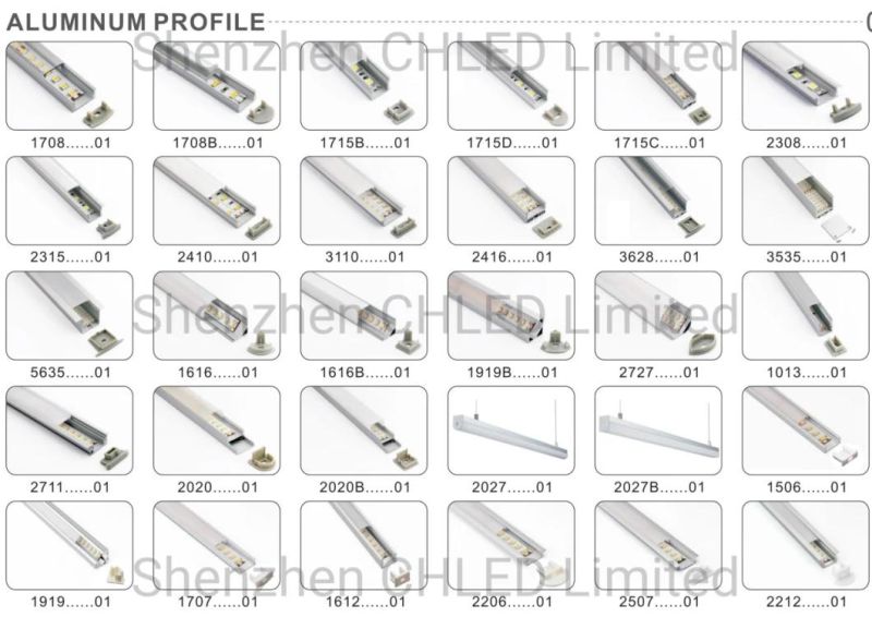 Customizable and Linkable Aluminum 1707 1919 LED Linear Trunking Light 1m Length