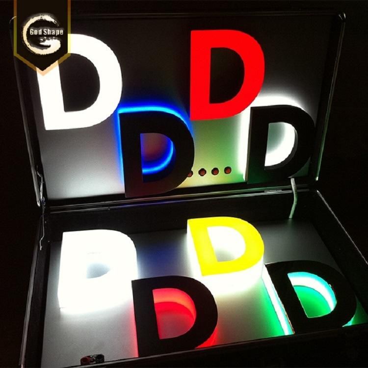 New Product Waterproof Advertising 3D Illuminated Backlit LED Letters Sign