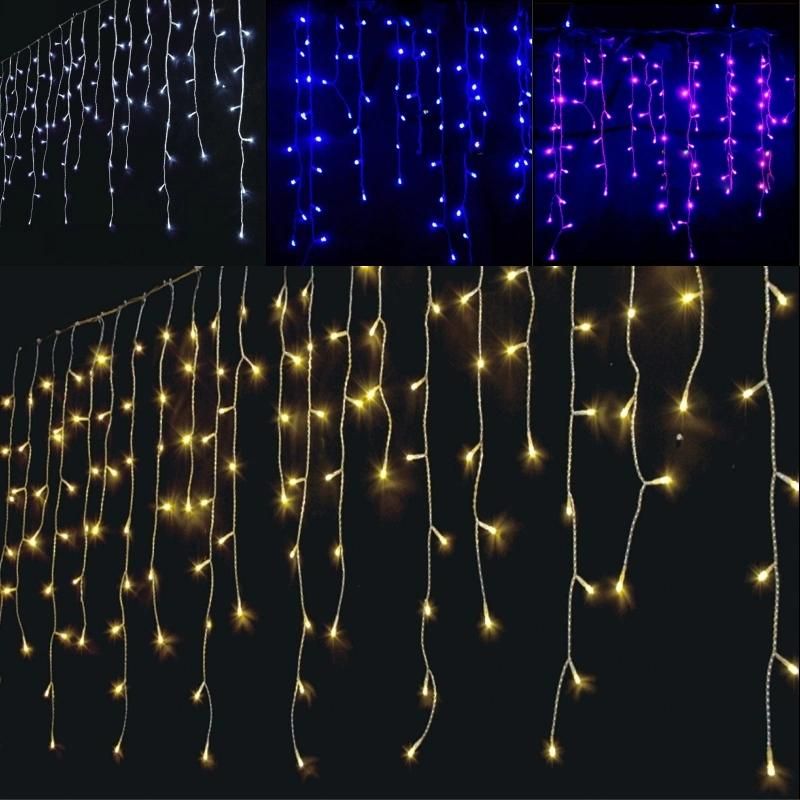 Outdoor LED Decoration Icicle Curtain Christmas Light for Holiday Ce RoHS
