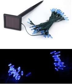 Solar Blue 50PCS Ice Bar String Light