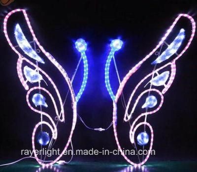 Garden Decoration Festival Motif Rope Lights Butterfly