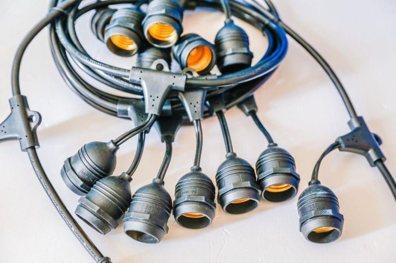 Outdoor Commercial LED String Lights Cord UL S14 S60 Bulbs