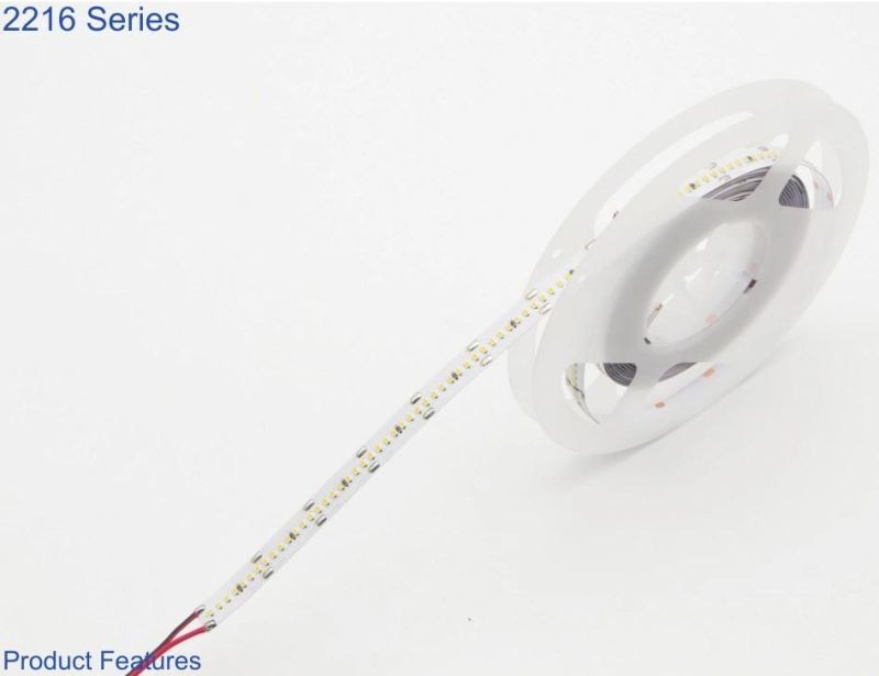 4mm Width Narrow Slim SMD2216 DC24V 2700-7000K 9.6W/M LED Flexible Tape Strip