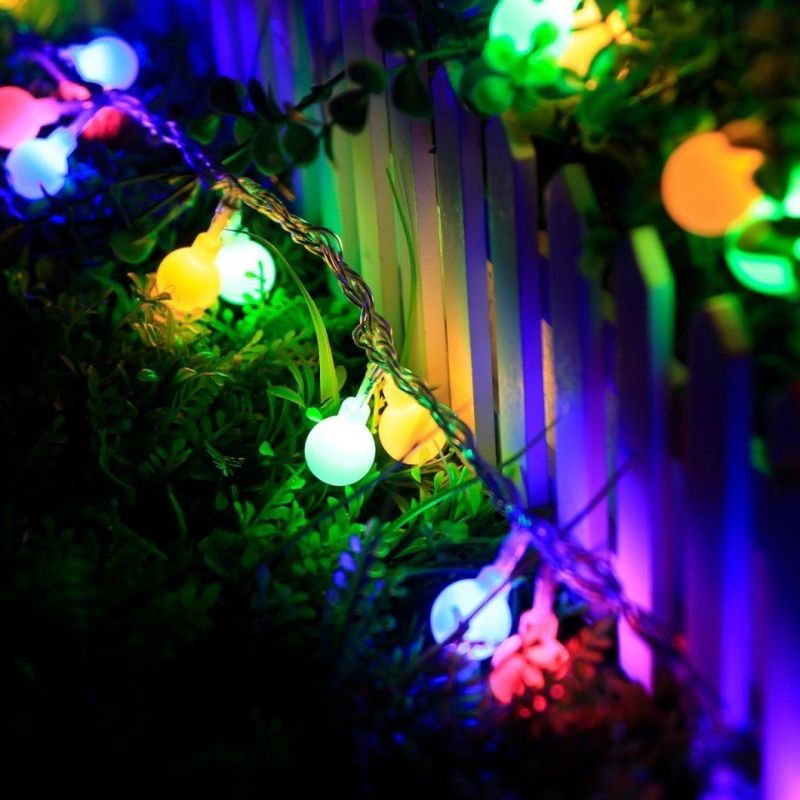 Warm Whiate Christmas Globe Fairy Lights with 8 Modes
