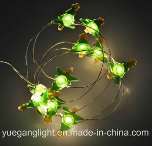 2017 Mini LED Christmas Copper Light with Flower/Snowman/Crutchfor Decoration Outdoor Use