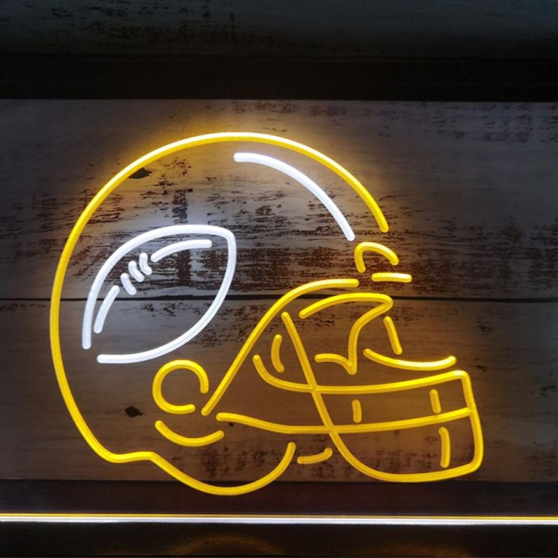 Hot Sale Easy Use LED Neon American Football Sport Man Cave Dual Color Custom Neon Signn Sign