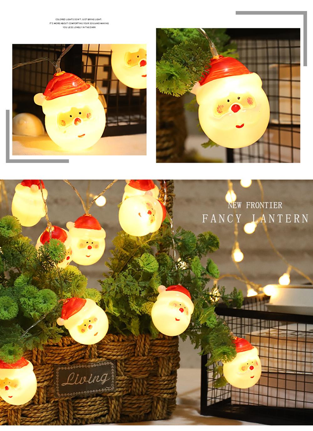 2022 New Year LED Christmas Decoration Holiday Santa Claus Lights