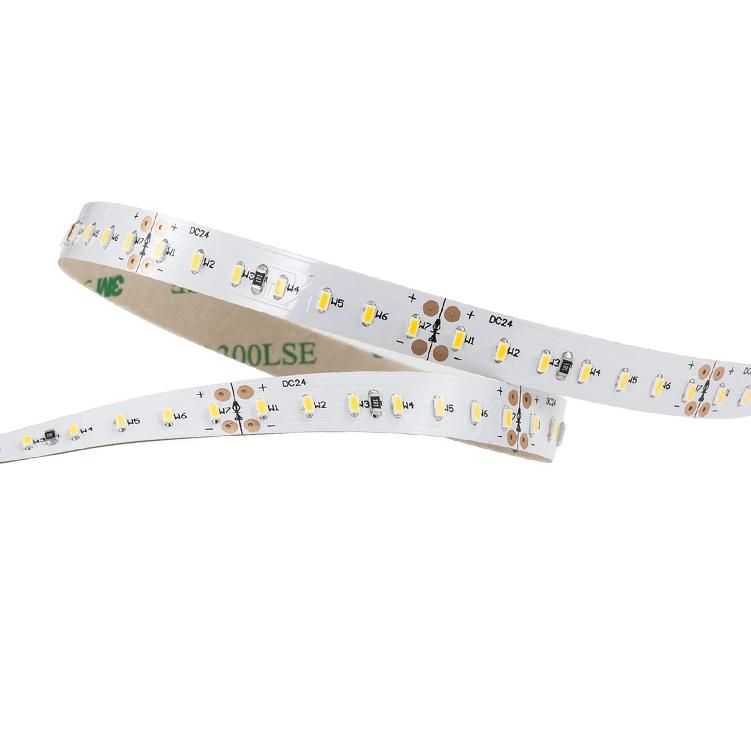 LED strip light SMD3014 140 leds/m 24V 10MM 14w/m (7leds/cut)  Flexible LED strips