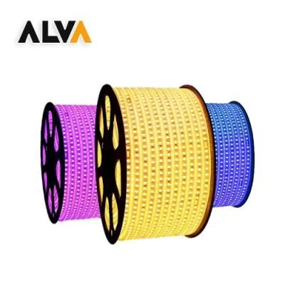 90 SMD2835 safety High Bright Outdoor Waterproof Flexible LED Rope Strip Light