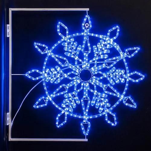 2D LED Snowflake Motif Light Outdoor Decoration